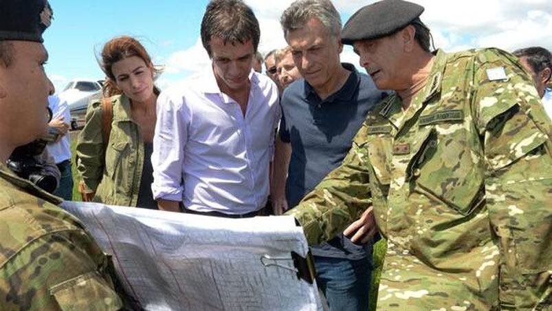 Macri llegó a Concordia y encabeza la reunión del comité de crisis.