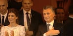 Macri lloró en el final de la gala en el Teatro Colón.