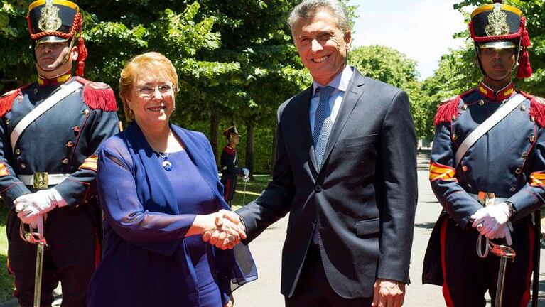 Macri recibió a Bachelet para reforzar lazos bilaterales