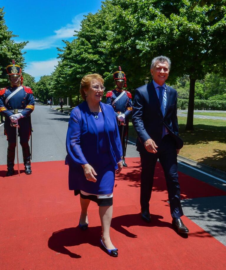 Macri recibió a Bachelet para reforzar lazos bilaterales