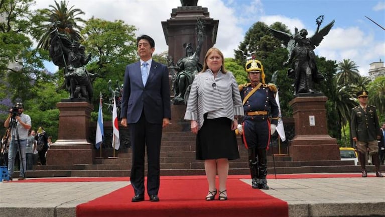 Macri recibió a Shinzo Abe, el primer ministro de Japón