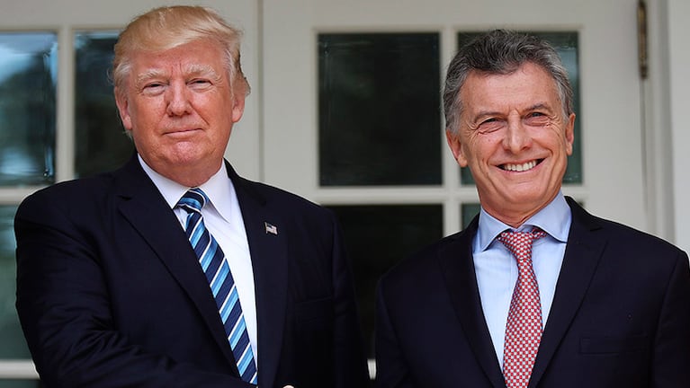 Macri recibió apoyo de Trump.