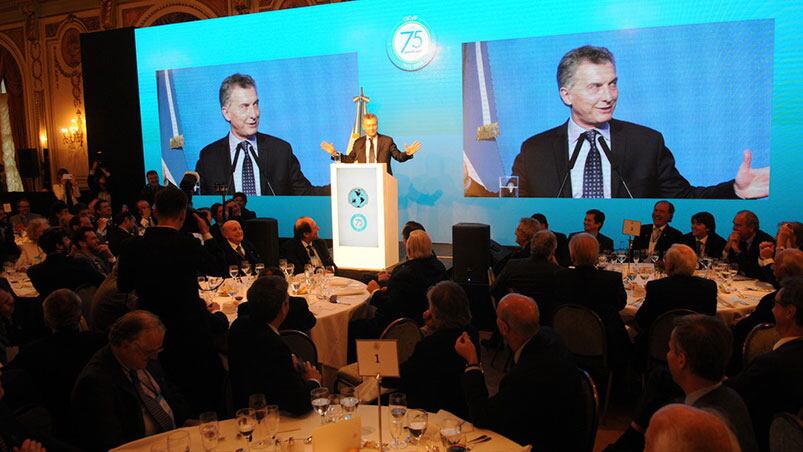 Macri rompió el molde en el encuentro con empresarios.