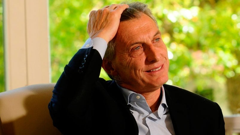 Macri se mostró confiado a casi un año de ganar la elección presidencial. 