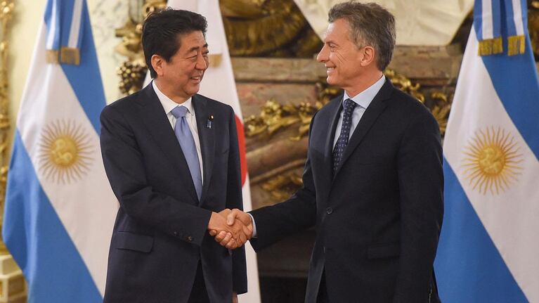 Macri se reencuentra con el primer ministro japonés.