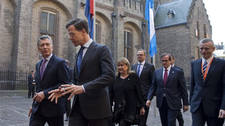 Macri se reunió con el primer ministro holandés.