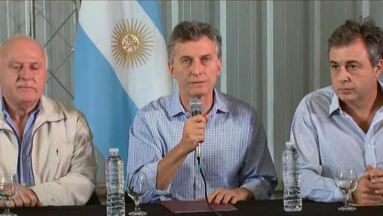 Macri sobrevoló las zonas inundadas de Santa Fe