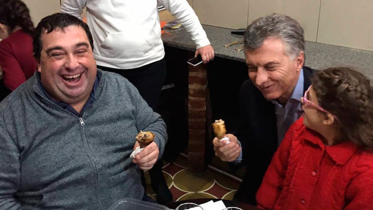 Macri y Almada compartieron el almuerzo.