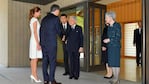 Macri y Awada fueron recibidos en el Palacio Imperial de Tokio.