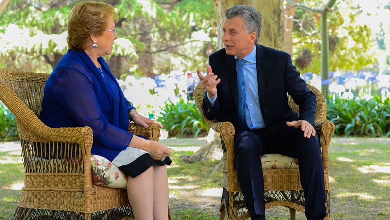 Macri y Bachelet destacaron la importancia del acercamiento. 