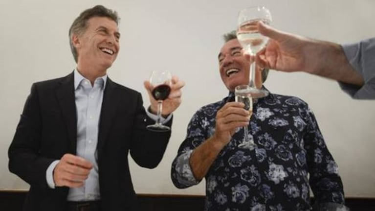 Macri y Barrionuevo, en épocas de sonrisas.