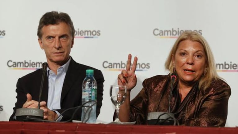 Macri y Carrio, aliados pero diferentes.