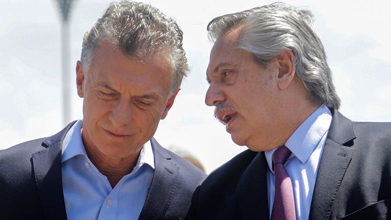 Macri y Fernández, en una de sus últimas foto juntos. (Foto: La Nación)