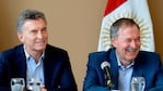 Macri y Schiaretti, juntos y sonrientes. 