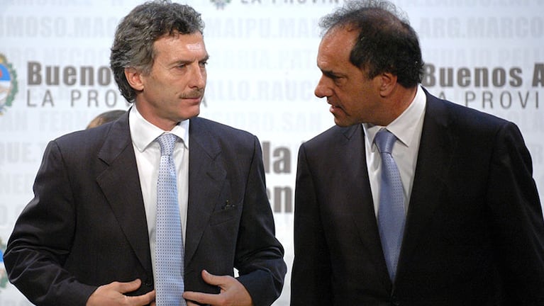 Macri y Scioli, antes de dar el salto al primer plano de la política.