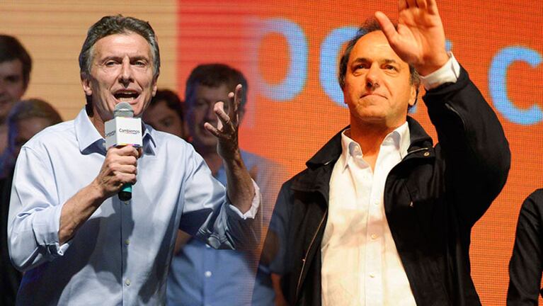 Macri y Scioli encaran los últimos días de campaña.