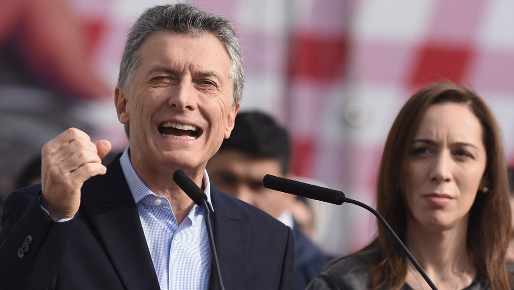 Macri y Vidal, juntos en un acto.