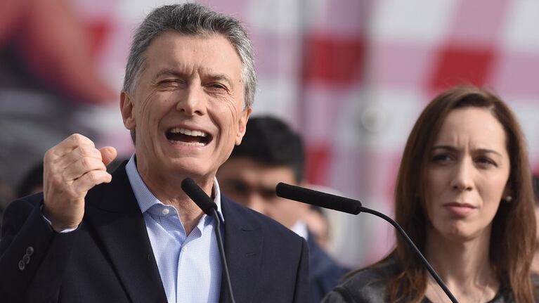 Macri y Vidal, juntos en un acto.