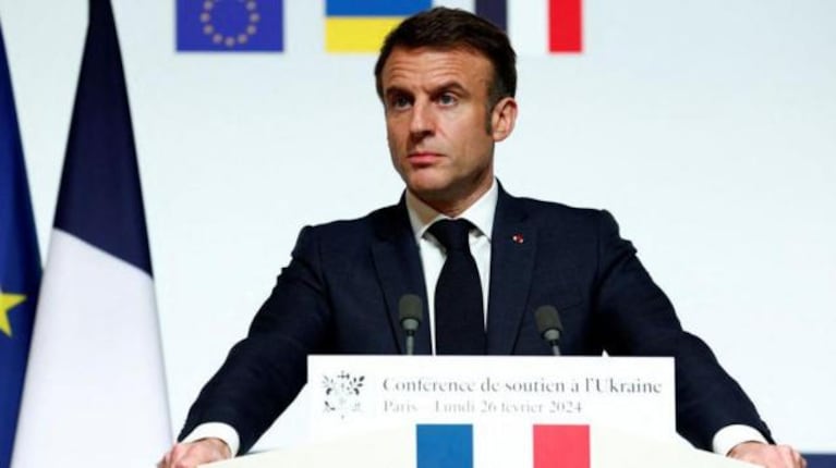 Macron habló de la posibilidad de enviar tropas occidentales a Ucrania.