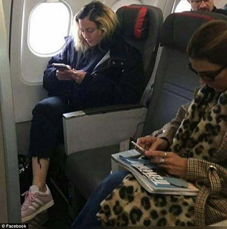 Madonna viajó en clase turista y los pasajeros nunca se enteraron