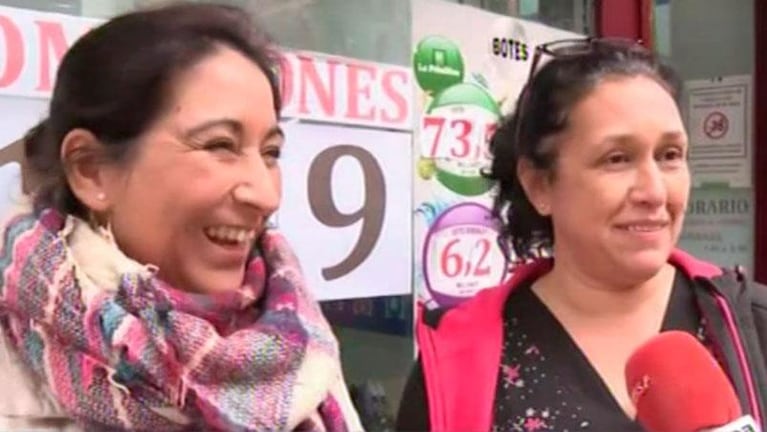Madre e hija argentinas ganaron 800 mil euros en España con el Gordo de Navidad