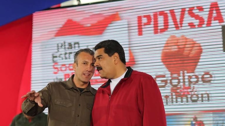 Maduro, junto a su vice sospechado por narcotráfico, Tareck El Aissami.