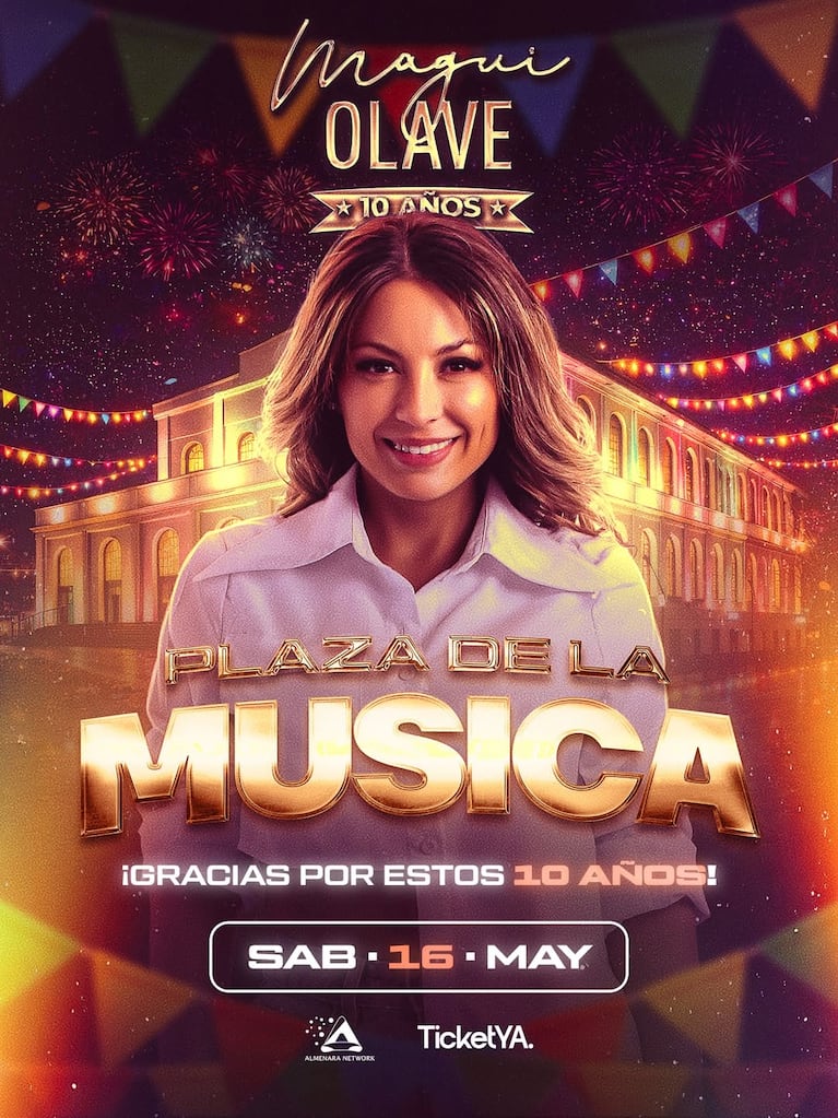 Magui festeja 10 años de carrera con un baile en Plaza de la Música.