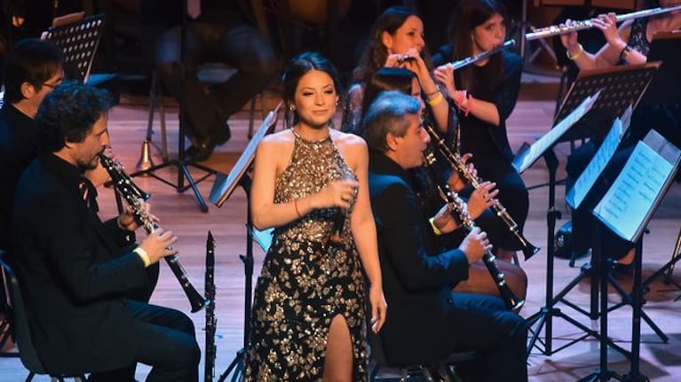 Magui Olave brilló junto a la Banda Sinfónica de Córdoba.