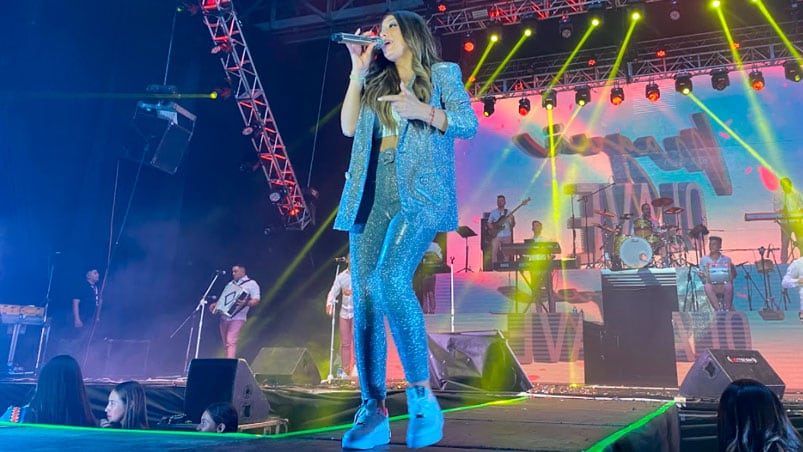 Magui Olave la rompió en la Plaza de la Música con el apoyo de su gente.