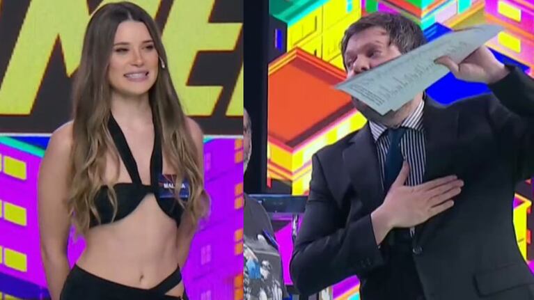 Malena piropeó a Guido Kaczka.
