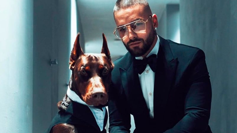 Maluma mostró cómo le quedó la cara tras ser atacado por su perro