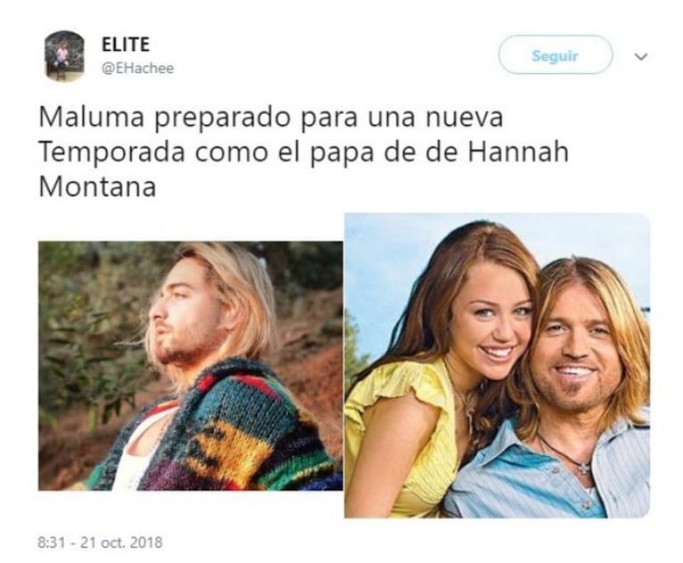 Maluma se cambió de look y los memes no tardaron en llegar