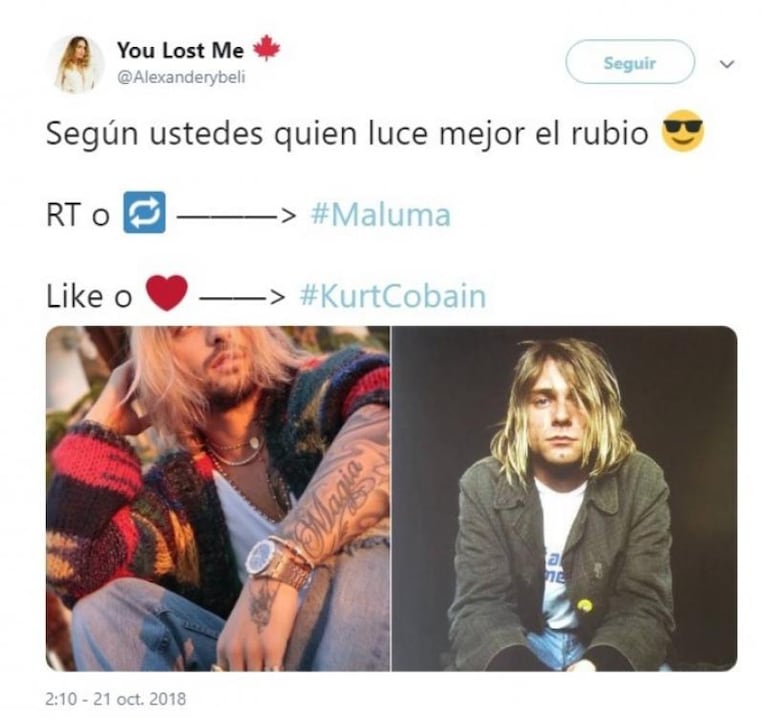 Maluma se cambió de look y los memes no tardaron en llegar