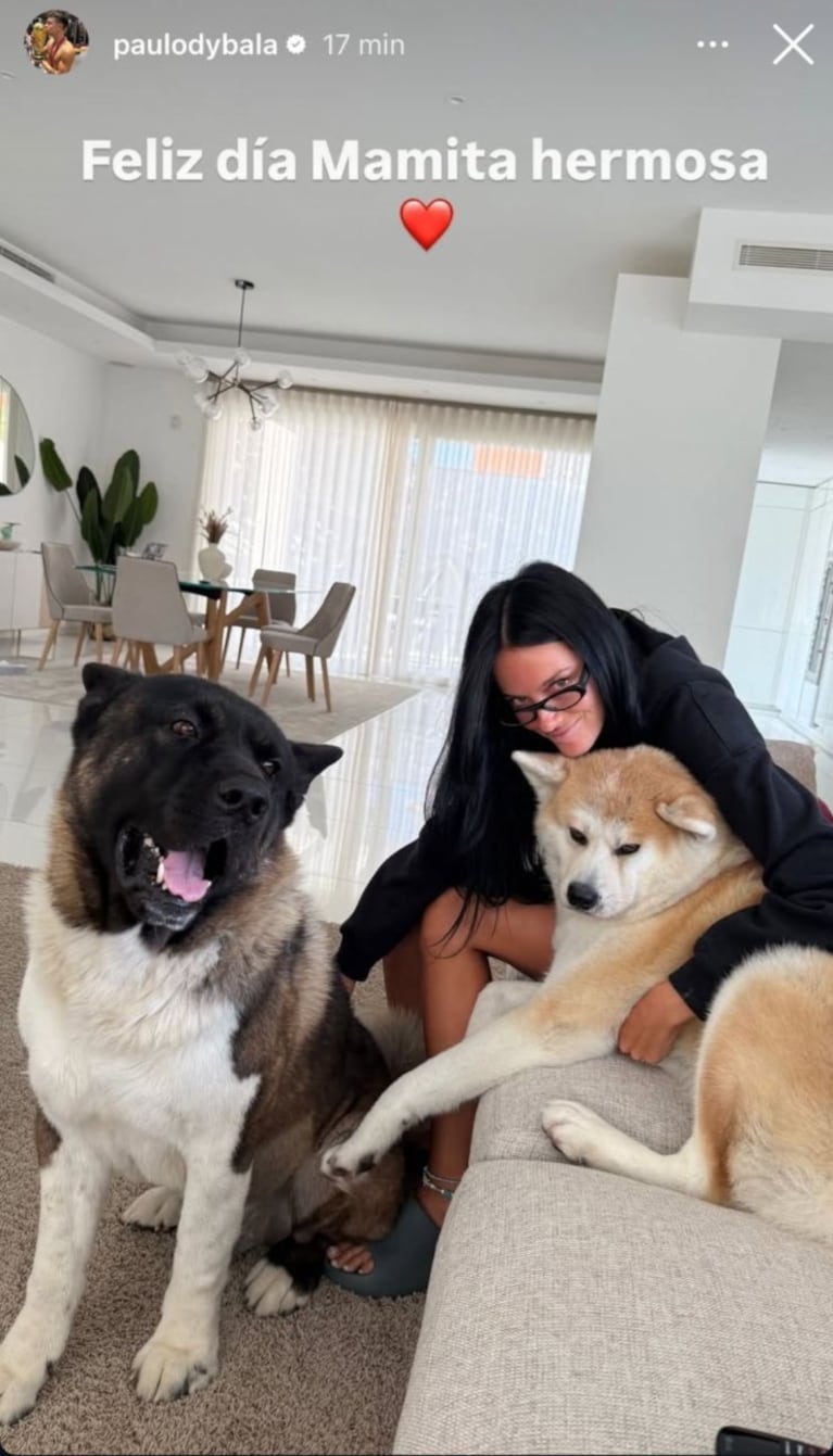 “Mamita hermosa”: el posteo de Dybala a Oriana Sabatini en su primer Día de la Madre