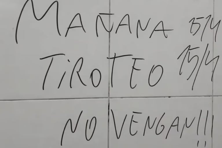"Mañana tiroteo", el mensaje que genera preocupación.