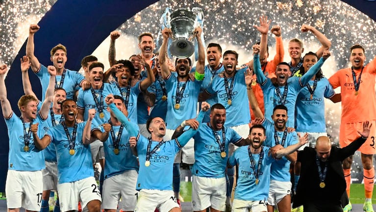 Manchester City ganó la Champions por primera vez. 