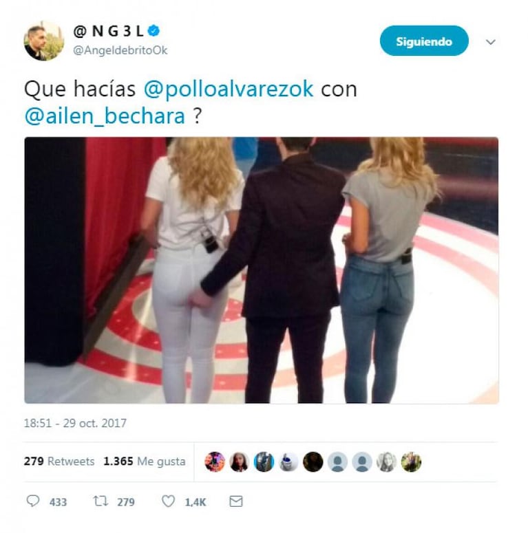 Mano tramposa: escracharon al Pollo Álvarez con Ailén Bechara
