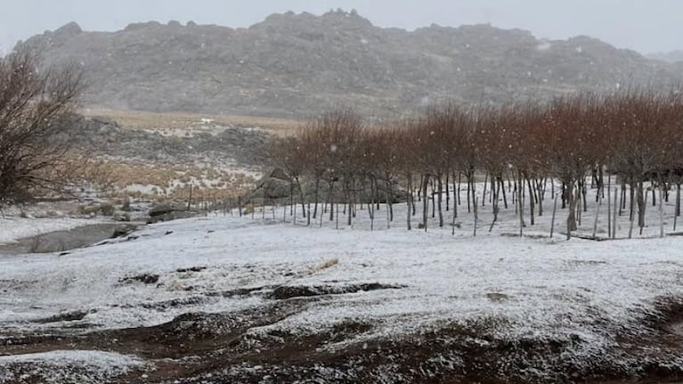 Manto blanco en las Altas Cumbres. (Foto: Multimedio Cemdo)