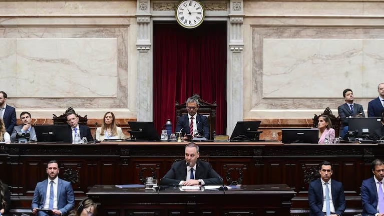 Manuel Adorni en el Congreso