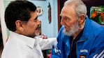 Maradona agradeció a Fidel Castro y al pueblo cubano por su ayuda.