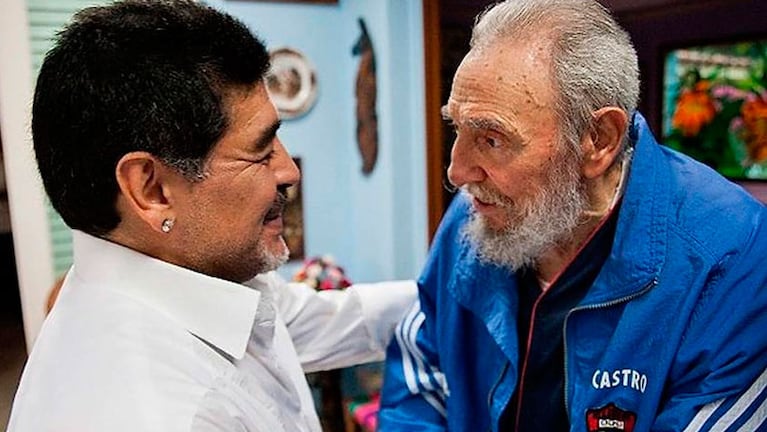 Maradona agradeció a Fidel Castro y al pueblo cubano por su ayuda.