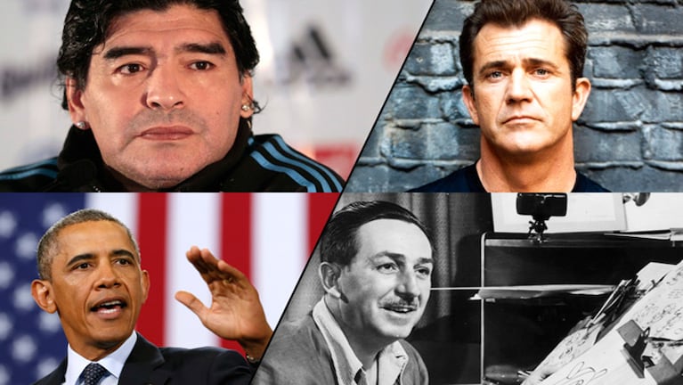 Maradona, Mel Gibson, Obama y Disney, entre las mejores firmas.