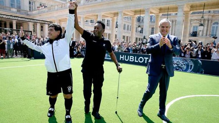 Maradona se amigó con Pelé y criticó a Messi