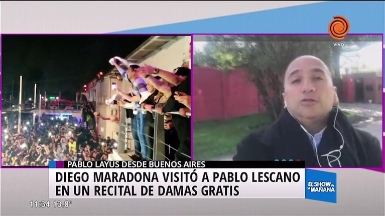 Maradona suspendió el encuentro con su hijo