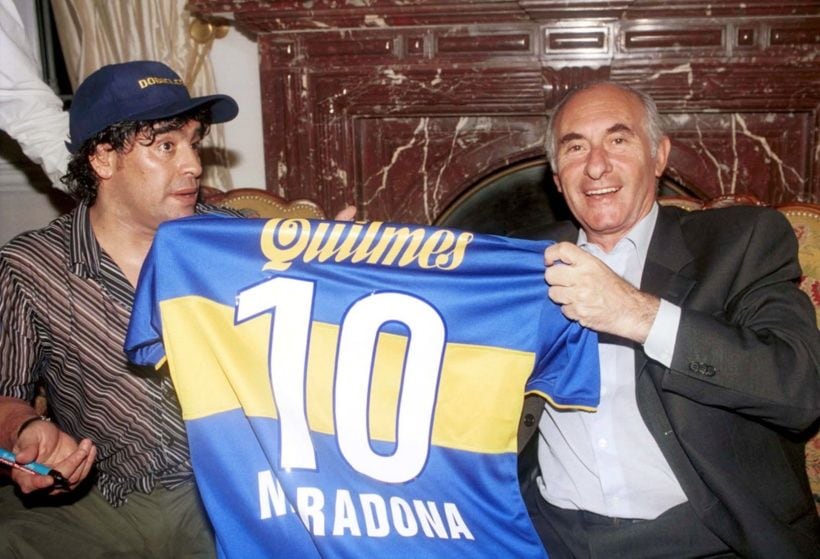 Maradona y De La Rúa.