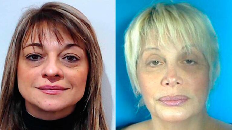 Marcela Feudale y Carmen Barbieri en sus "fotos carnet".