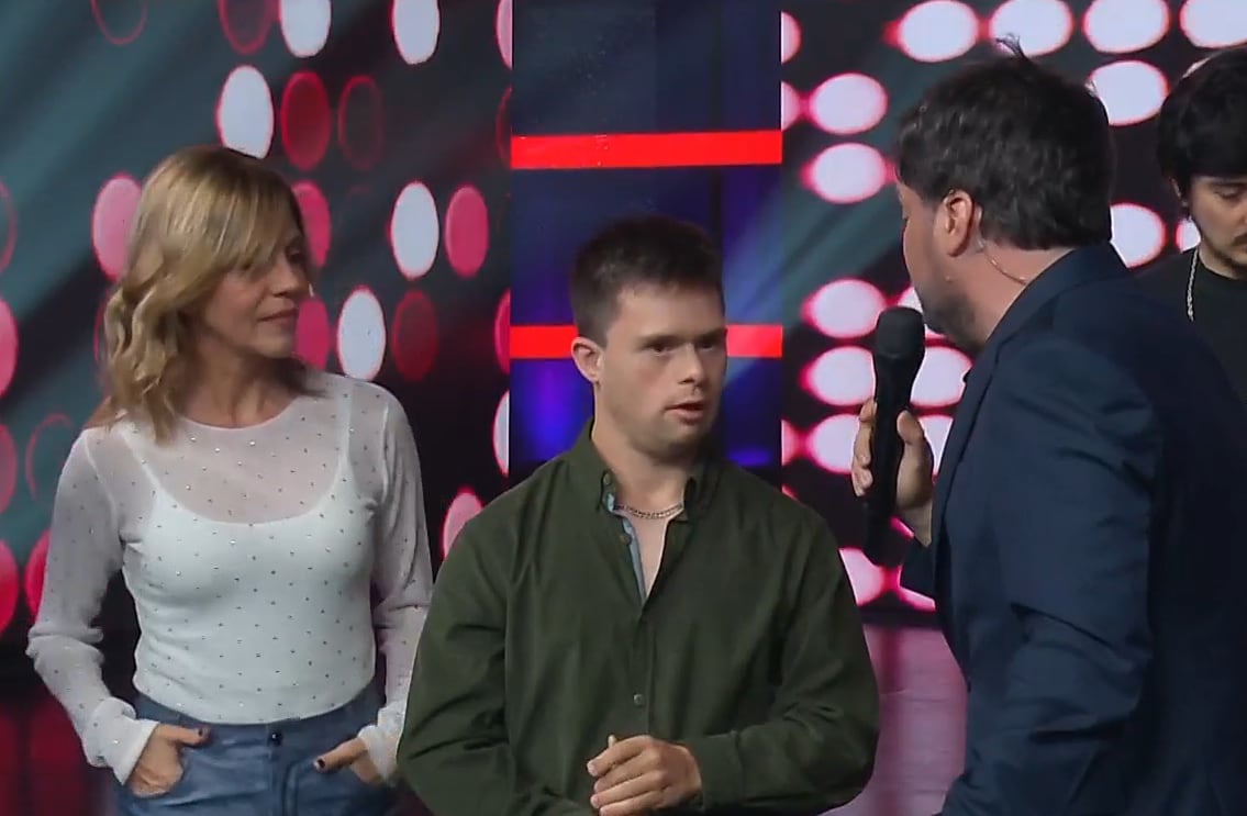 Marcela Morelo acompañó a Lauti en Buenas noches familia.