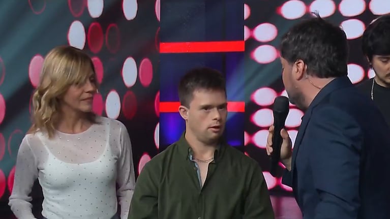 Marcela Morelo acompañó a Lauti en Buenas noches familia.