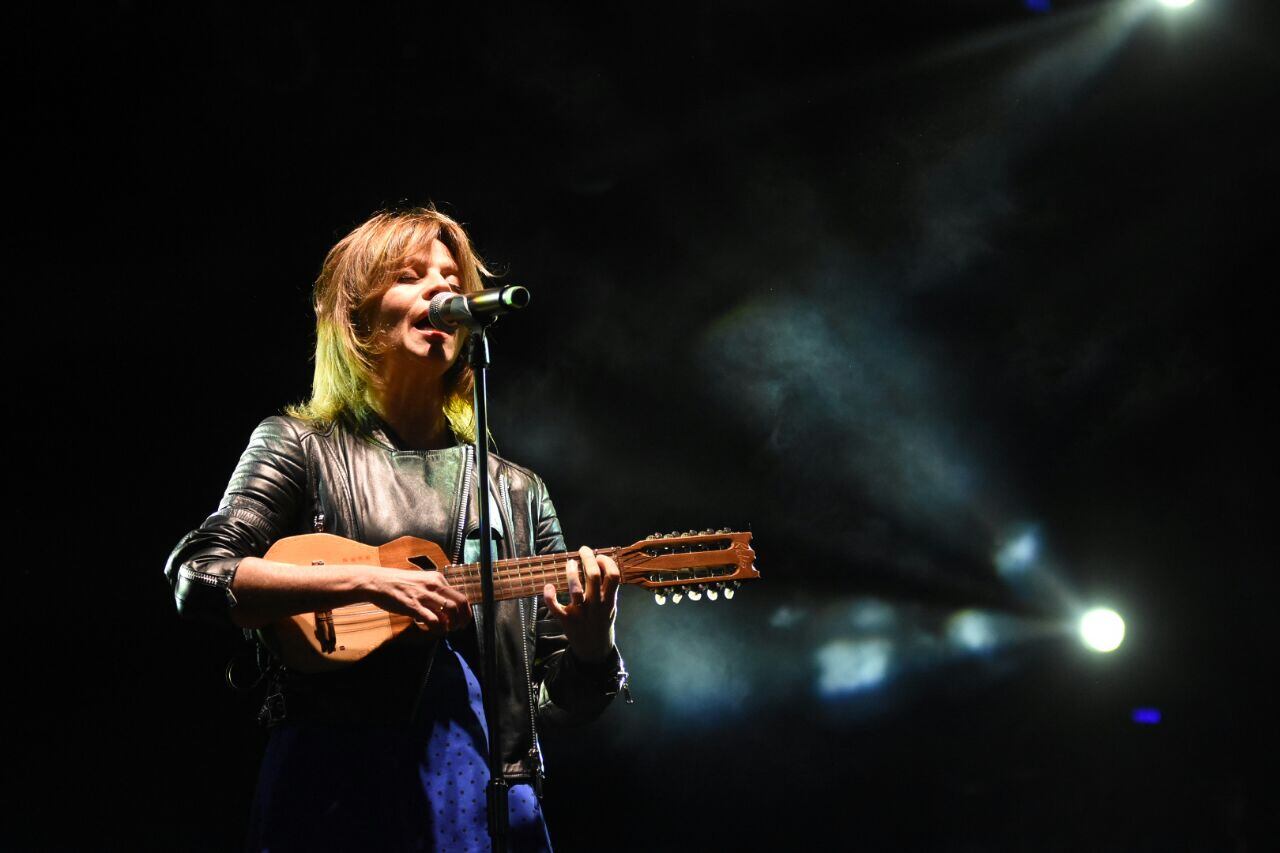 Marcela Moreno cantó en la apertura. Foto: Lucio Casalla / ElDoce.tv