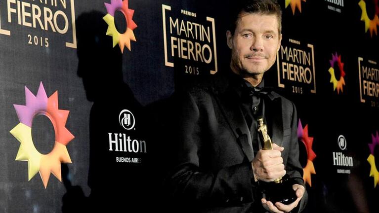 Marcelo Tinelli fue uno de los más premiados en los Martín Fierro.